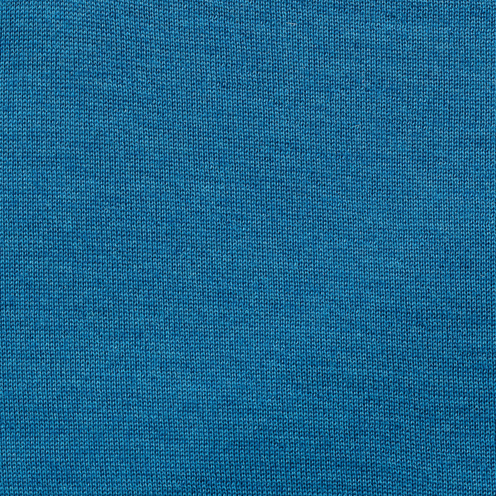 Джемпер лазурно-голубого оттенка с воротом-полустойкой кашемир/шелк